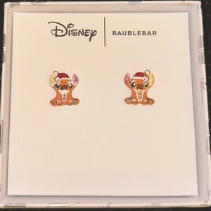 Baublebar X Disney Stitch as Gingerbread Man Christmas Earrings